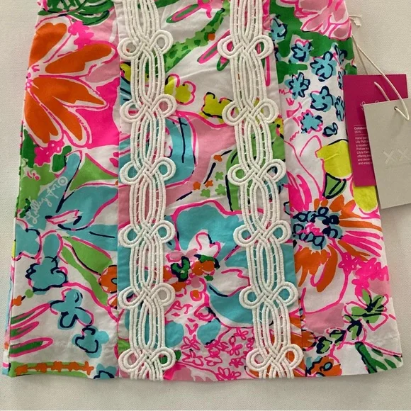 Lilly Pulitzer 18 Months Baby Girl Pink Floral Dress Spring Summer - Picture 7 of 8